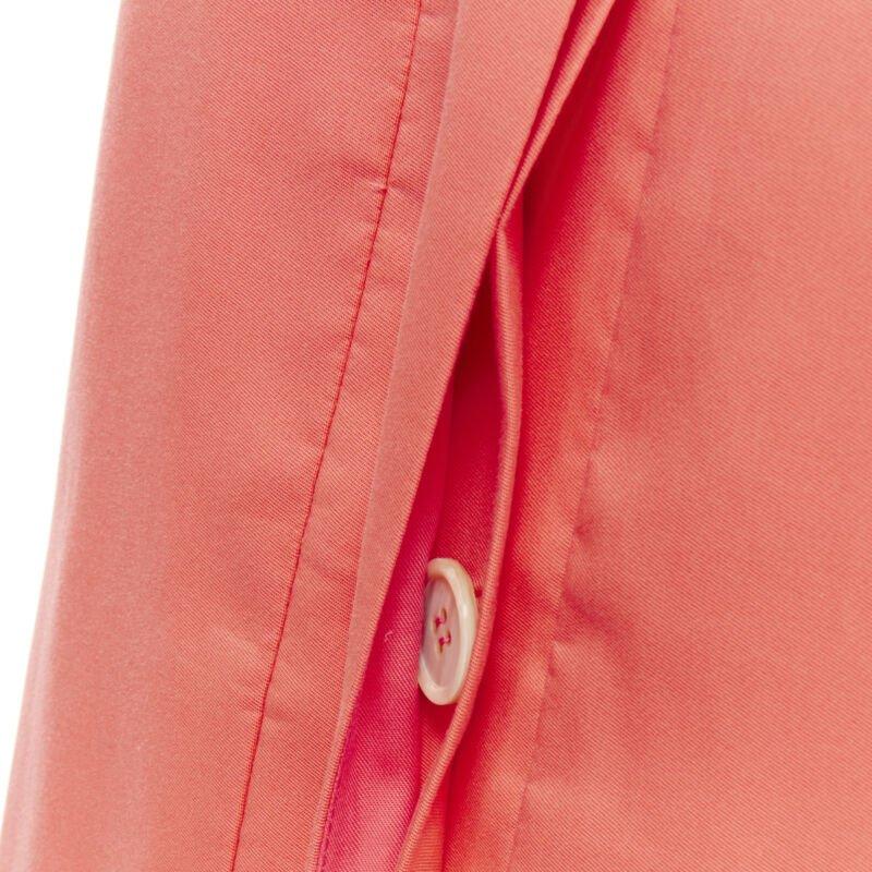 MARNI coral pink cotton silk pleated bubble back boxy sleeveless dress IT40 For Sale 3