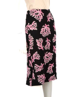 Marni Coral Printed Midi Skirt Size S