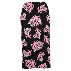 Marni Coral Printed Midi Skirt Size S
