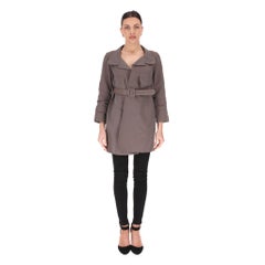 Marni - Manteau ceinturé en coton mélangé