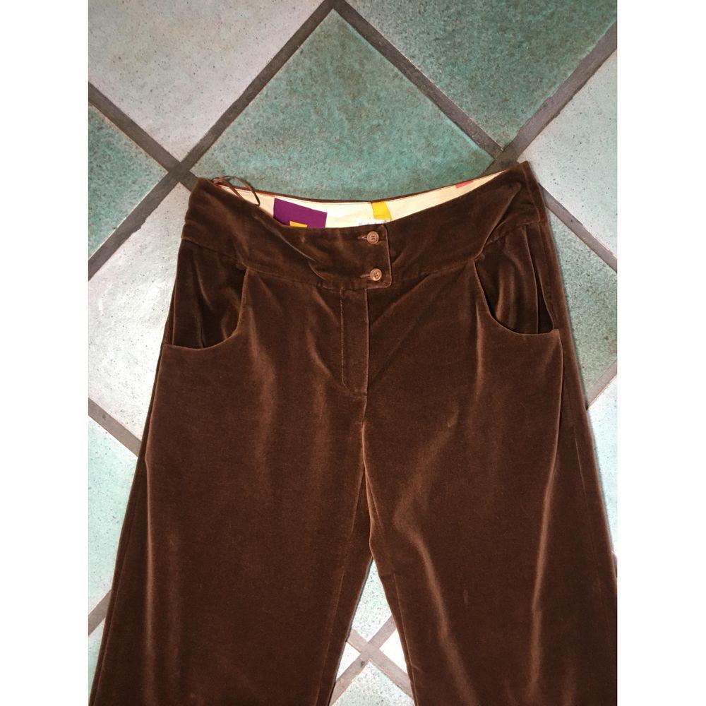 Women's Marni Cotton Trousers in Brown