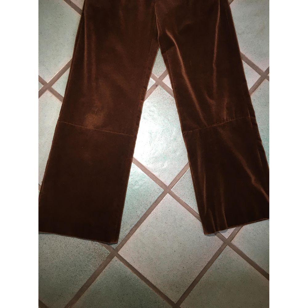 Marni Cotton Trousers in Brown 1