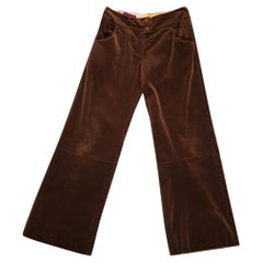 Marni Cotton Trousers in Brown