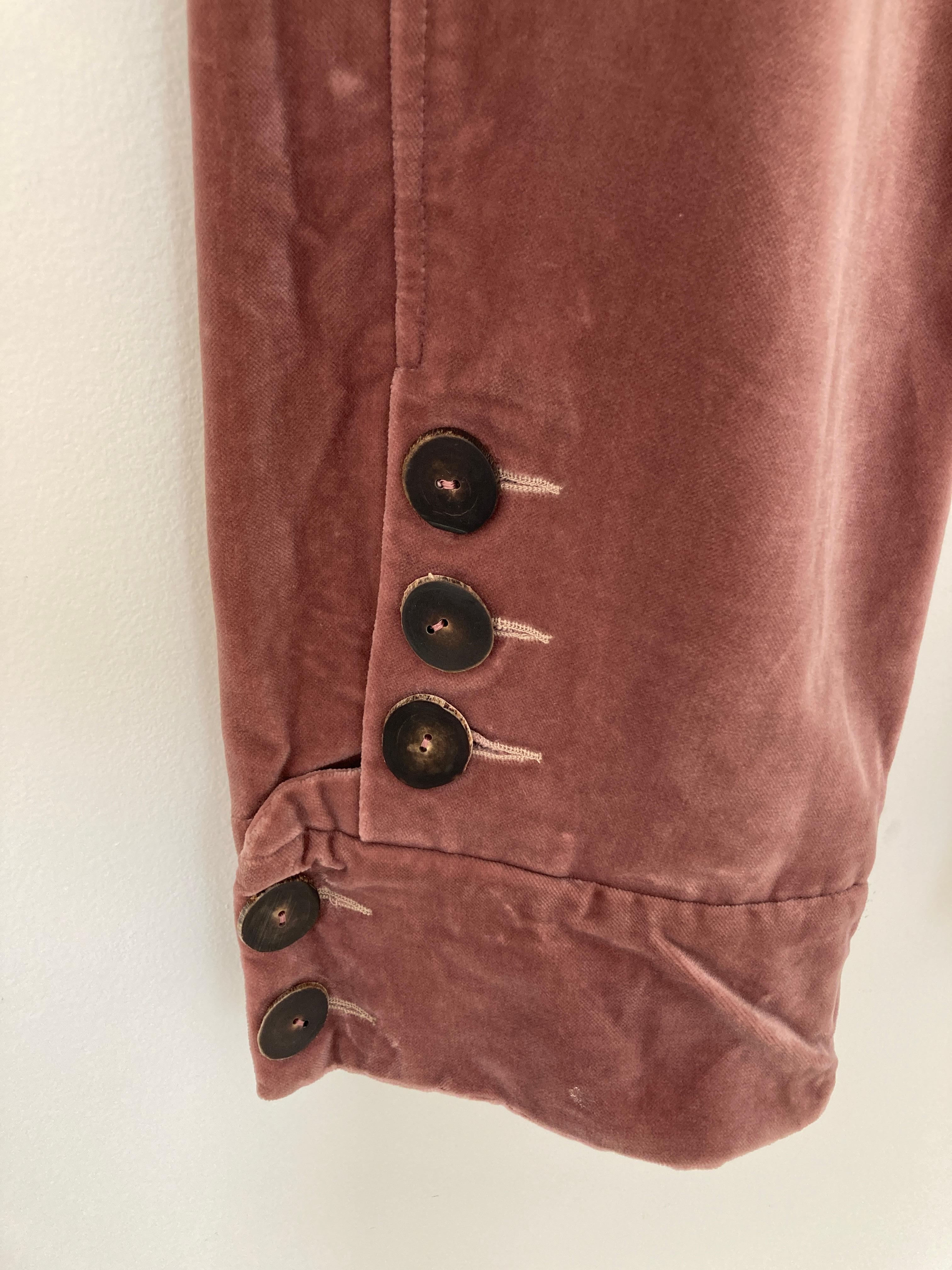 MARNI Hose aus Baumwollsamt mit Cropped-Muster (Braun) im Angebot