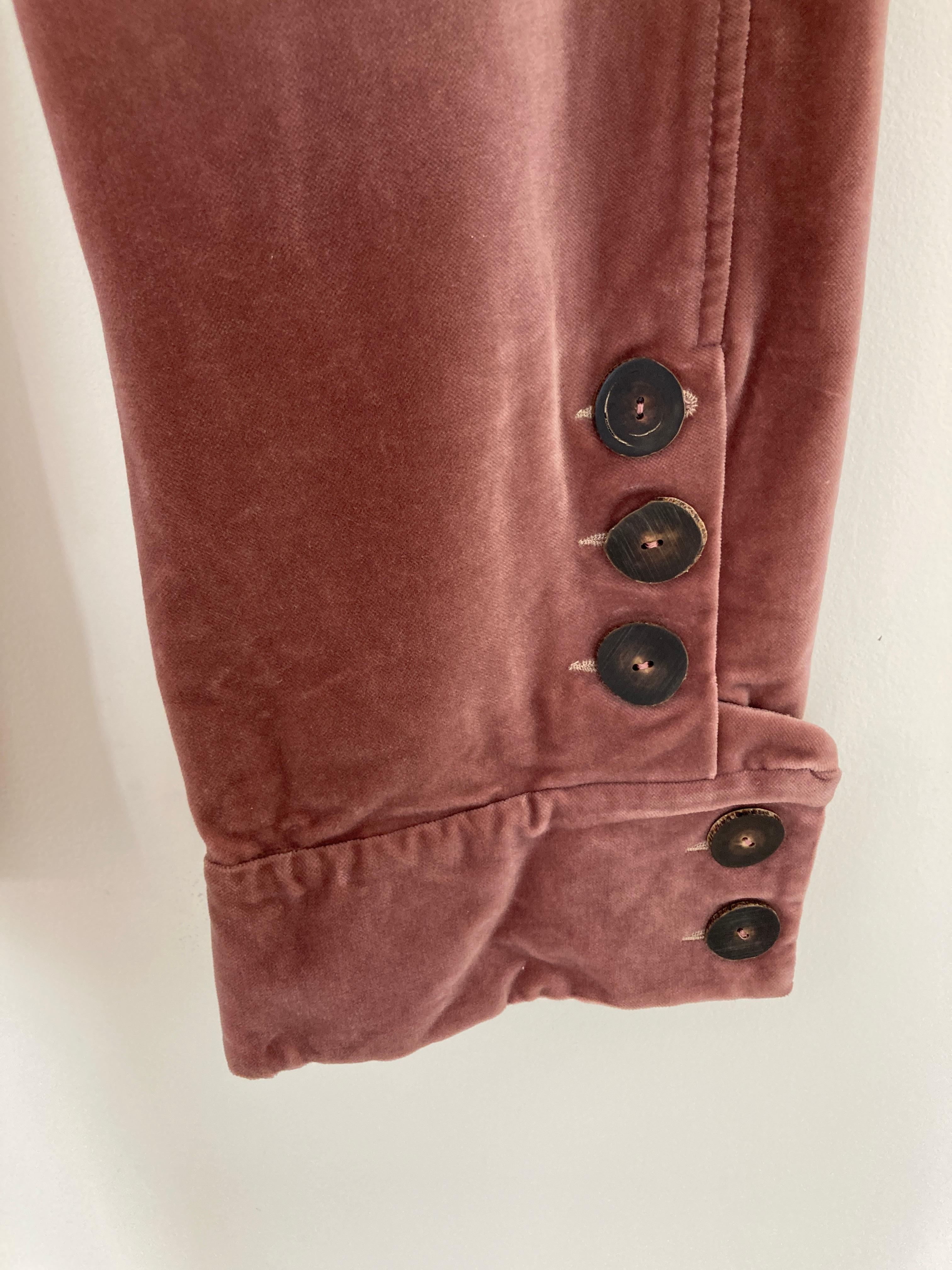 MARNI Hose aus Baumwollsamt mit Cropped-Muster im Angebot 1