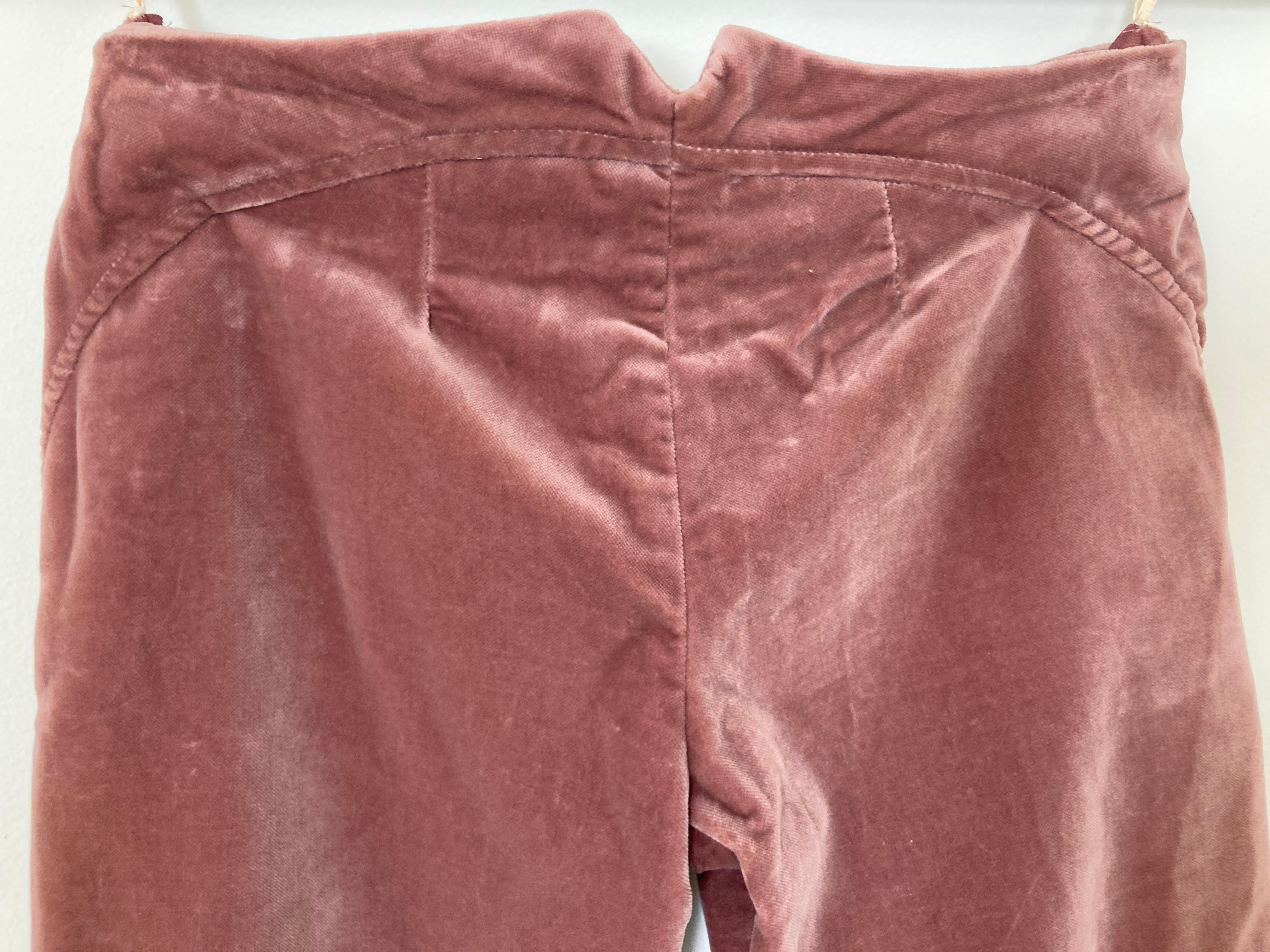 MARNI Cotton Velvet Cropped Pants For Sale 3