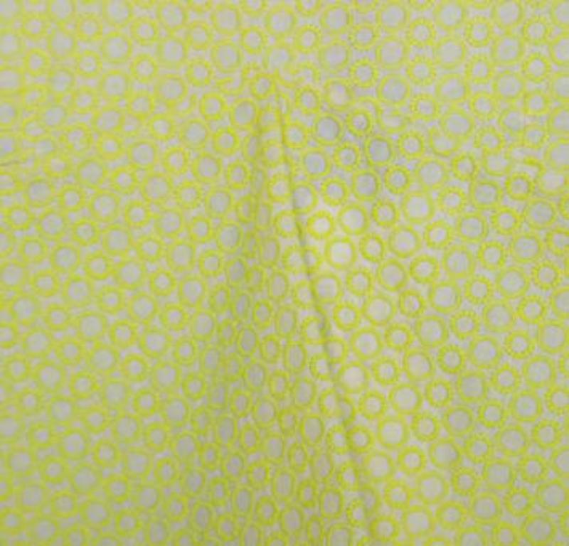 Marni Creme und Limonengrünes ärmelloses Schößchen-Crop-Top aus bestickter Baumwolle S im Angebot 3