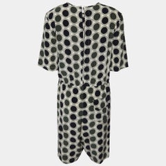Marni Cream Dot Print Silk Playsuit S