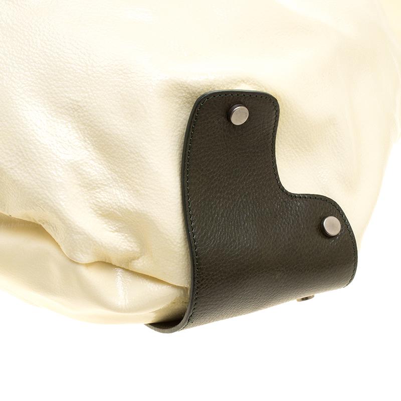 Marni Cream Patent Leather Large New Balloon Hobo 5