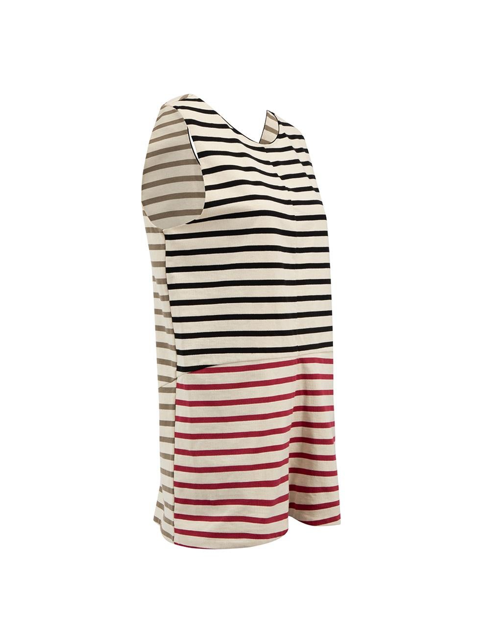 CONDITION is Very good. Minimal wear to top is evident. Small mark on bottom side of dress seen on this used Marni designer resale item.



Details


Cream

Cotton

Tunic top

Black, red and grey striped pattern

Sleeveless

Mini

Round