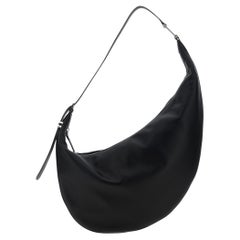 Marni Crescent Hobo Bag — Black