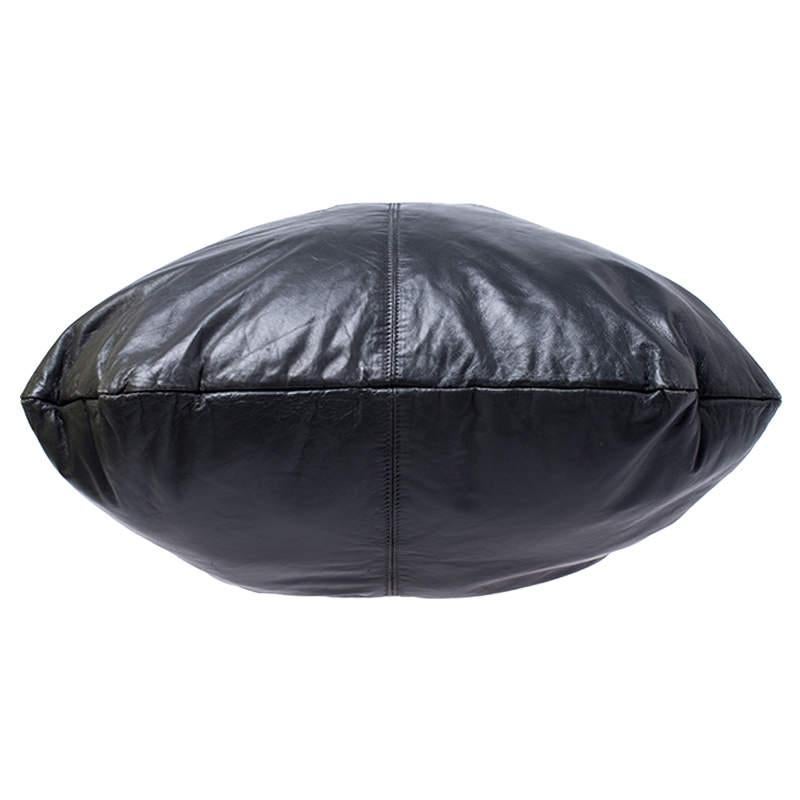 Marni Dark Grey Nappa Leather Drawstring Shoulder Bag For Sale 5