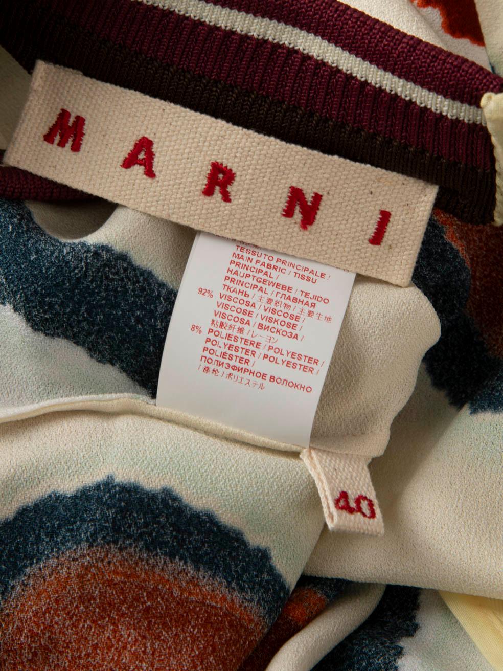 Women's Marni Dotted Short Sleeve Mini Dress Size S