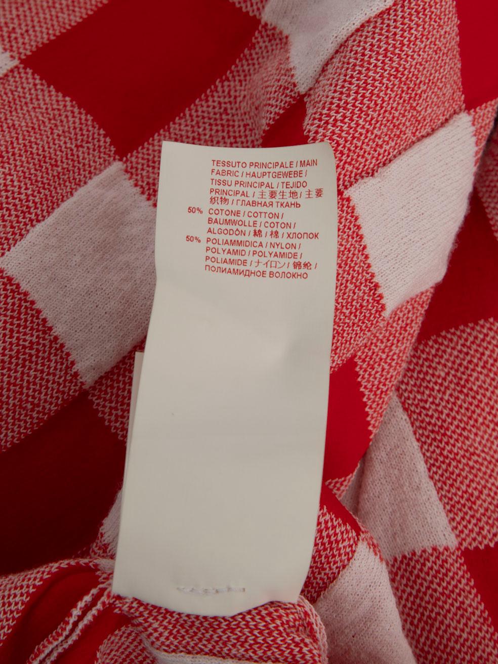 Cardigan à motif vichy à double rabat Marni Taille M en vente 1