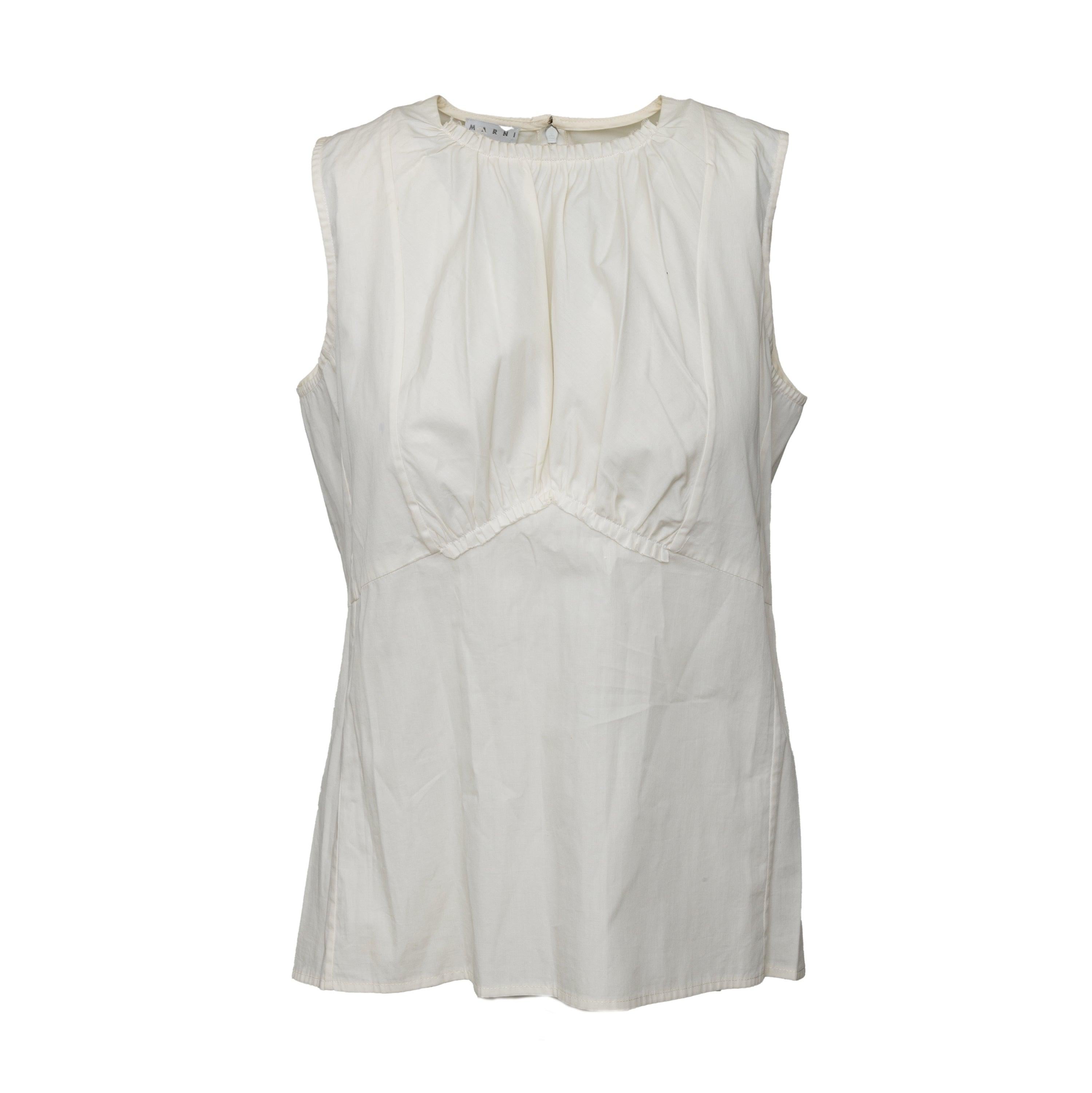 Top Marni Doble Capa - Años 10 Beige en venta