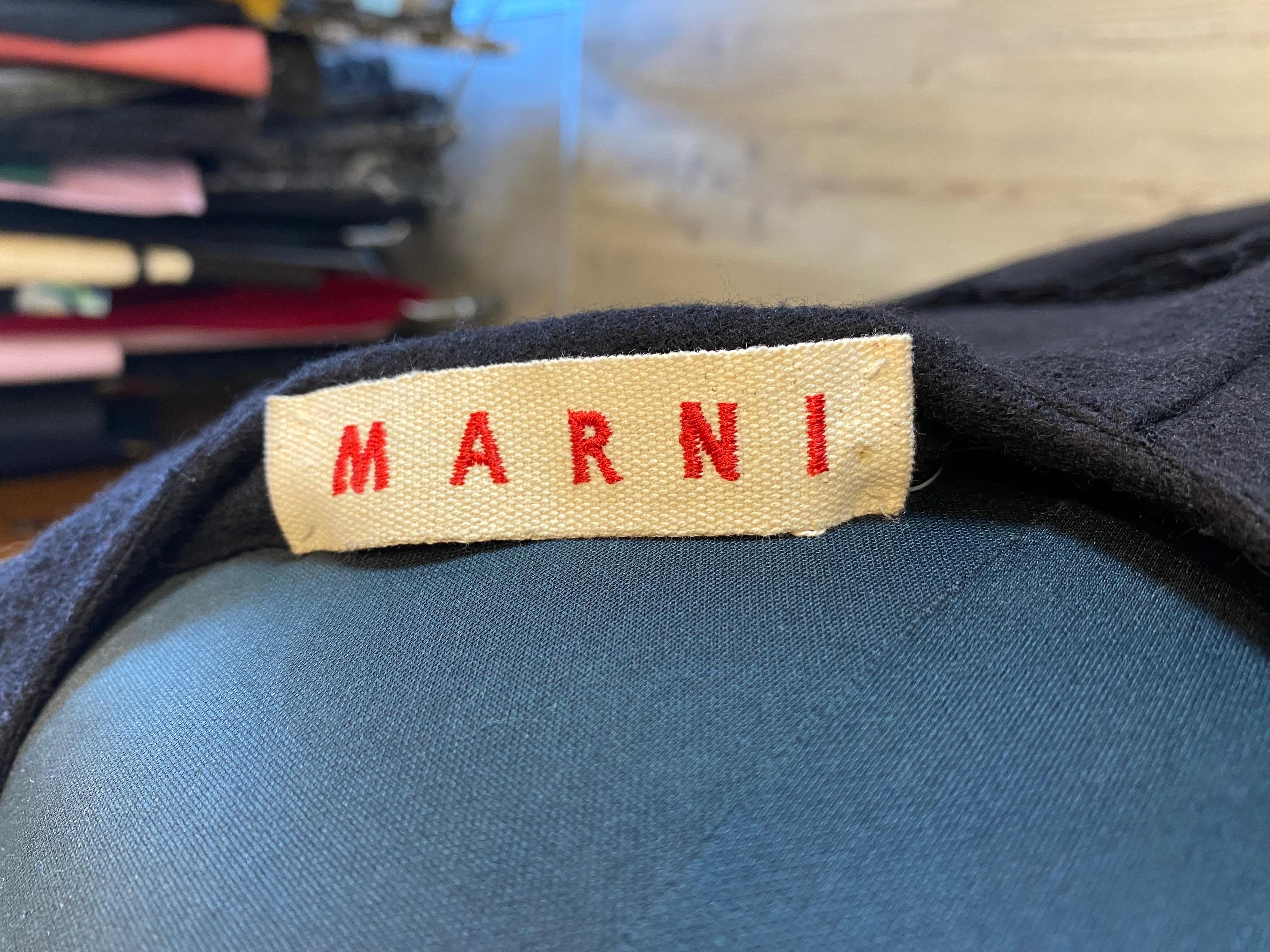 Marni dress in black wool For Sale 2