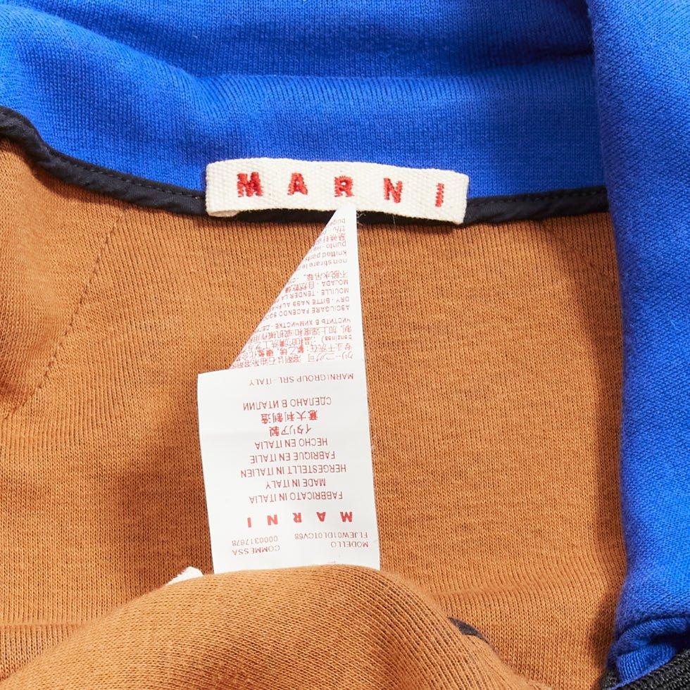 MARNI electric blue track suit raglan bomber jacket IT38 XS For Sale 4