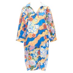 MARNI Flaminia Veronesi 2022 multicolour floral paint batwing dress IT36 XS