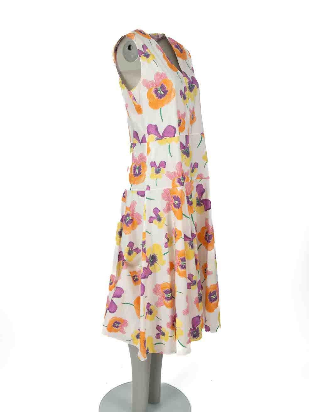 CONDITION is Very good. Minimal wear to dress is evident. Minimal wear to fabric surface with small marks on front of dress, right armhole and some light discolouration under the arms and at the neck on this used Marni designer resale