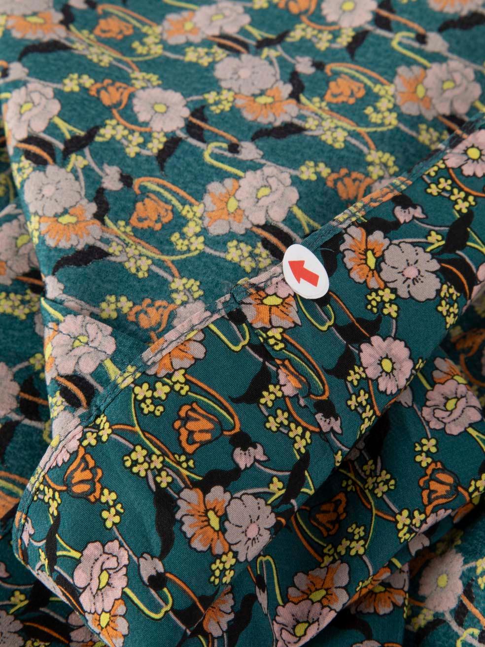 Women's Marni Floral Silk Midi Pleated Skirt Size XL For Sale
