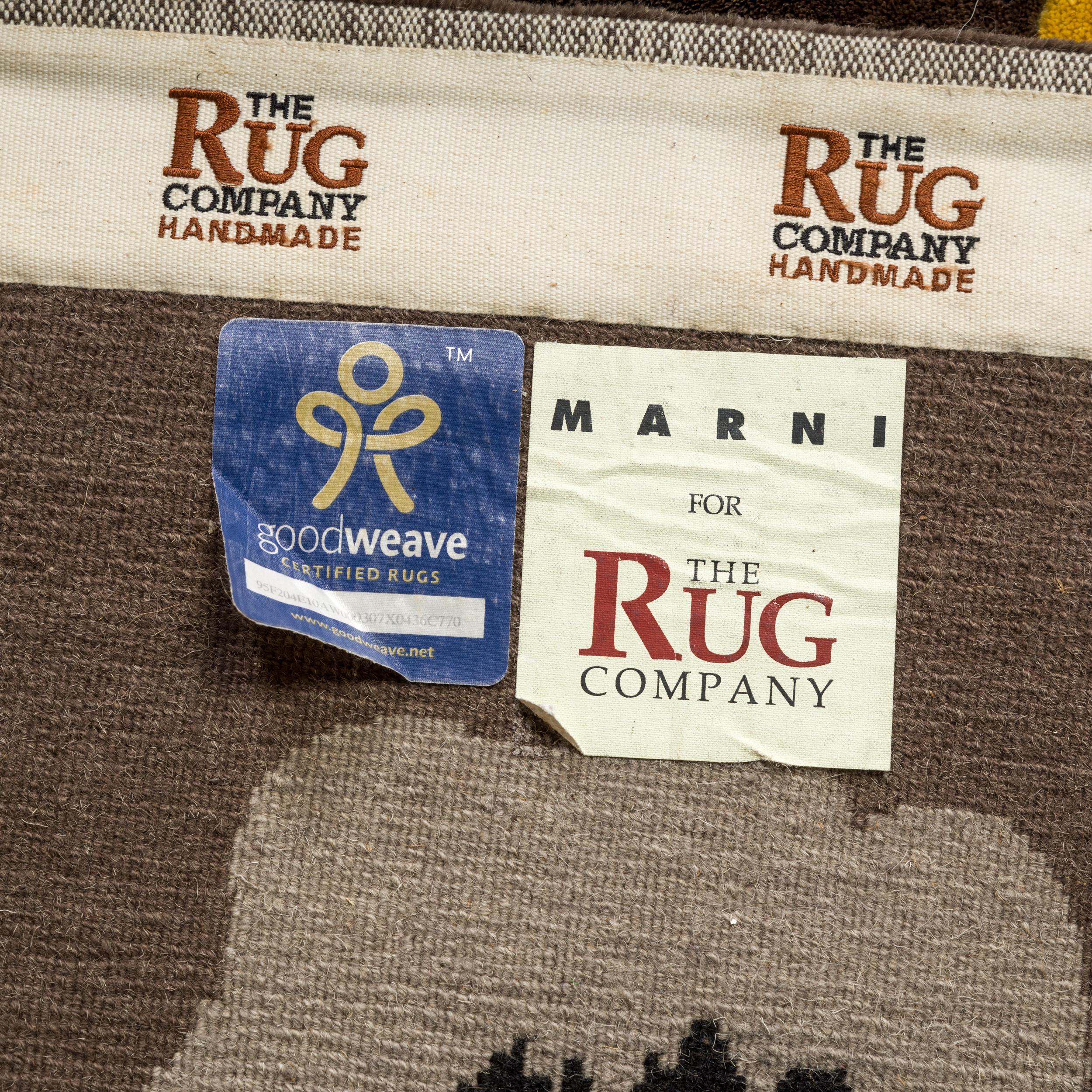 Marni für The Rug Company Anemone Cocoa Teppich (21. Jahrhundert und zeitgenössisch) im Angebot