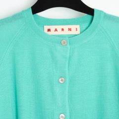Marni FR40 Cardigan light cashmere lagoon green cardigan US10