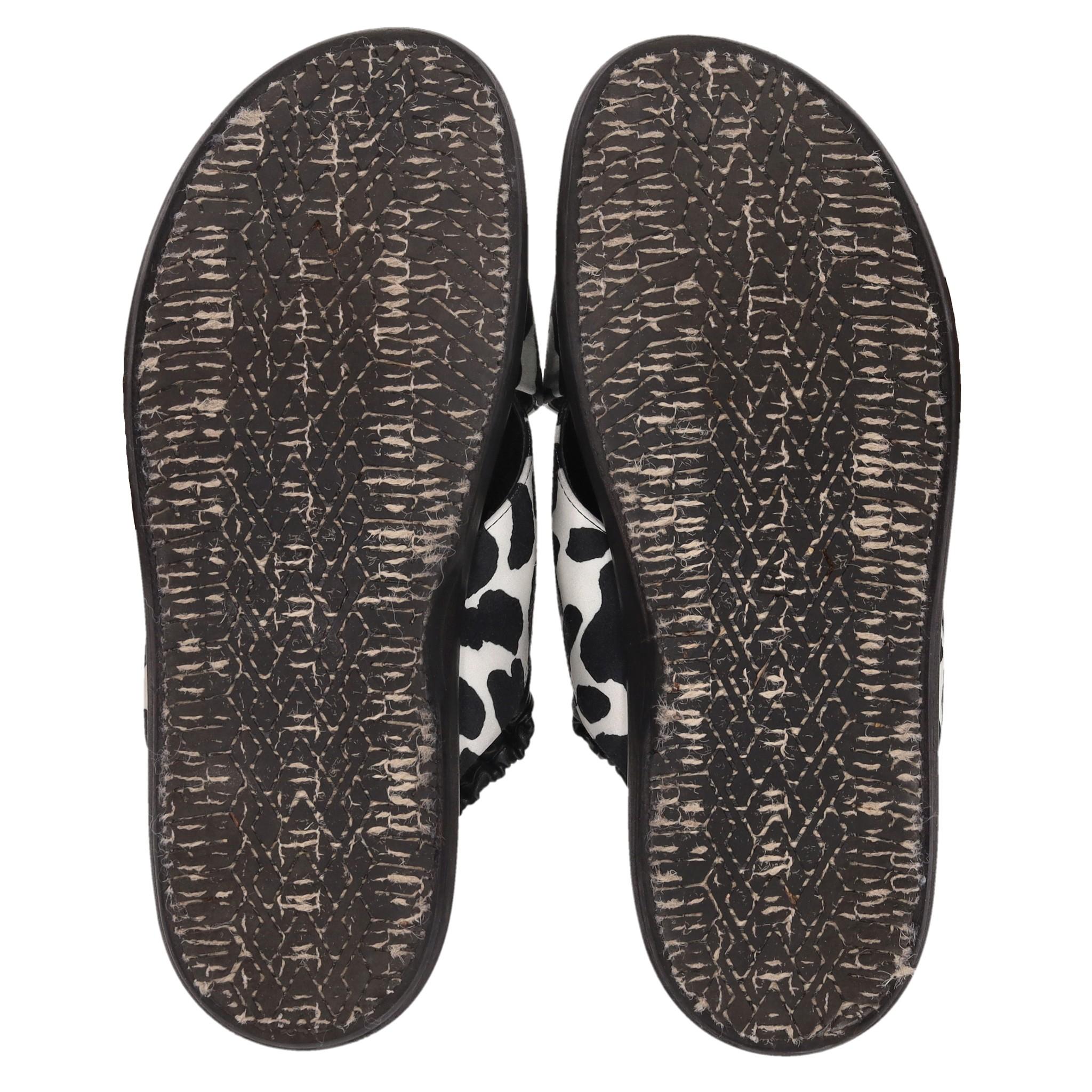 Marni Fussbett Animal Print Leather Sandals For Sale 1