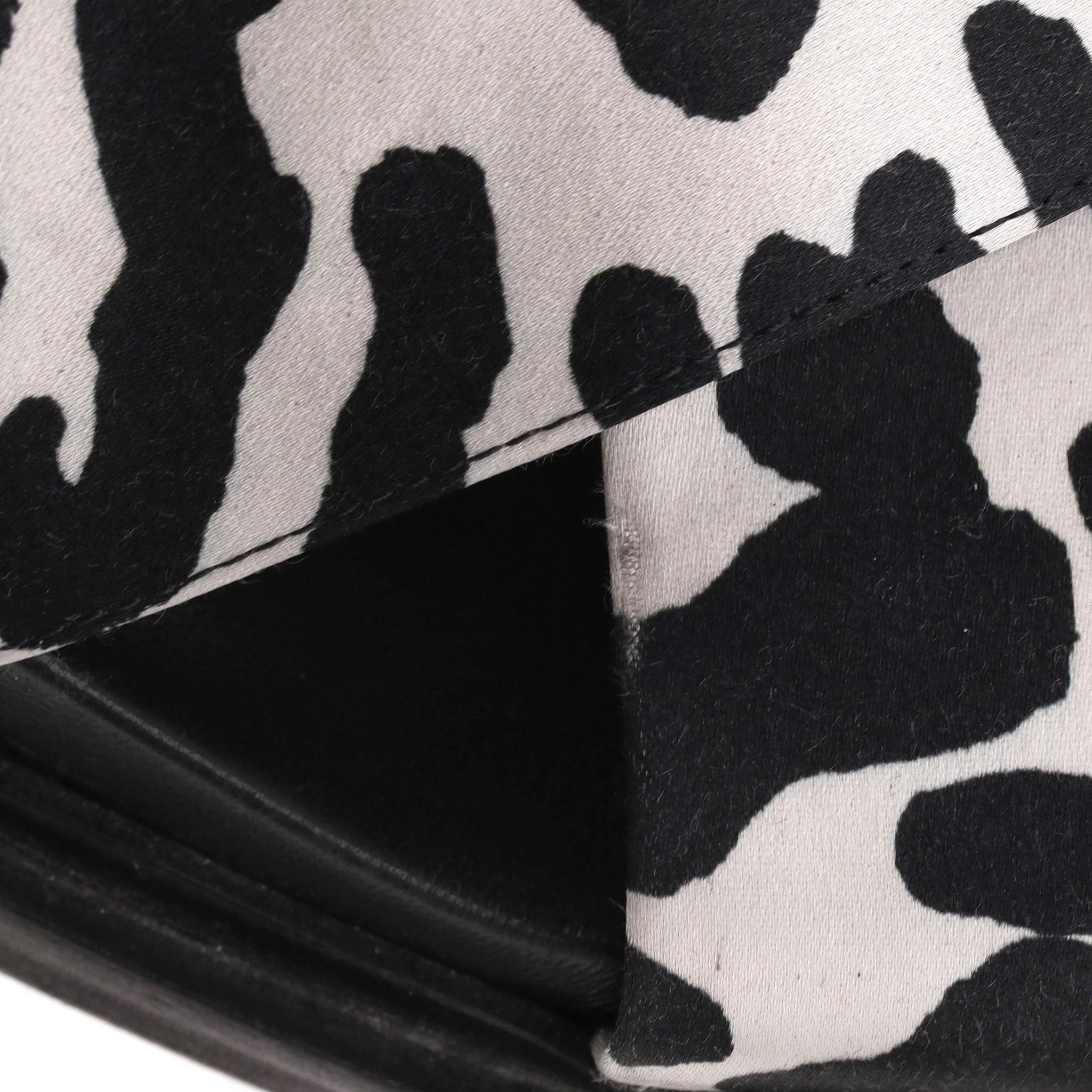 Marni Fussbett Animal Print Leather Sandals For Sale 3