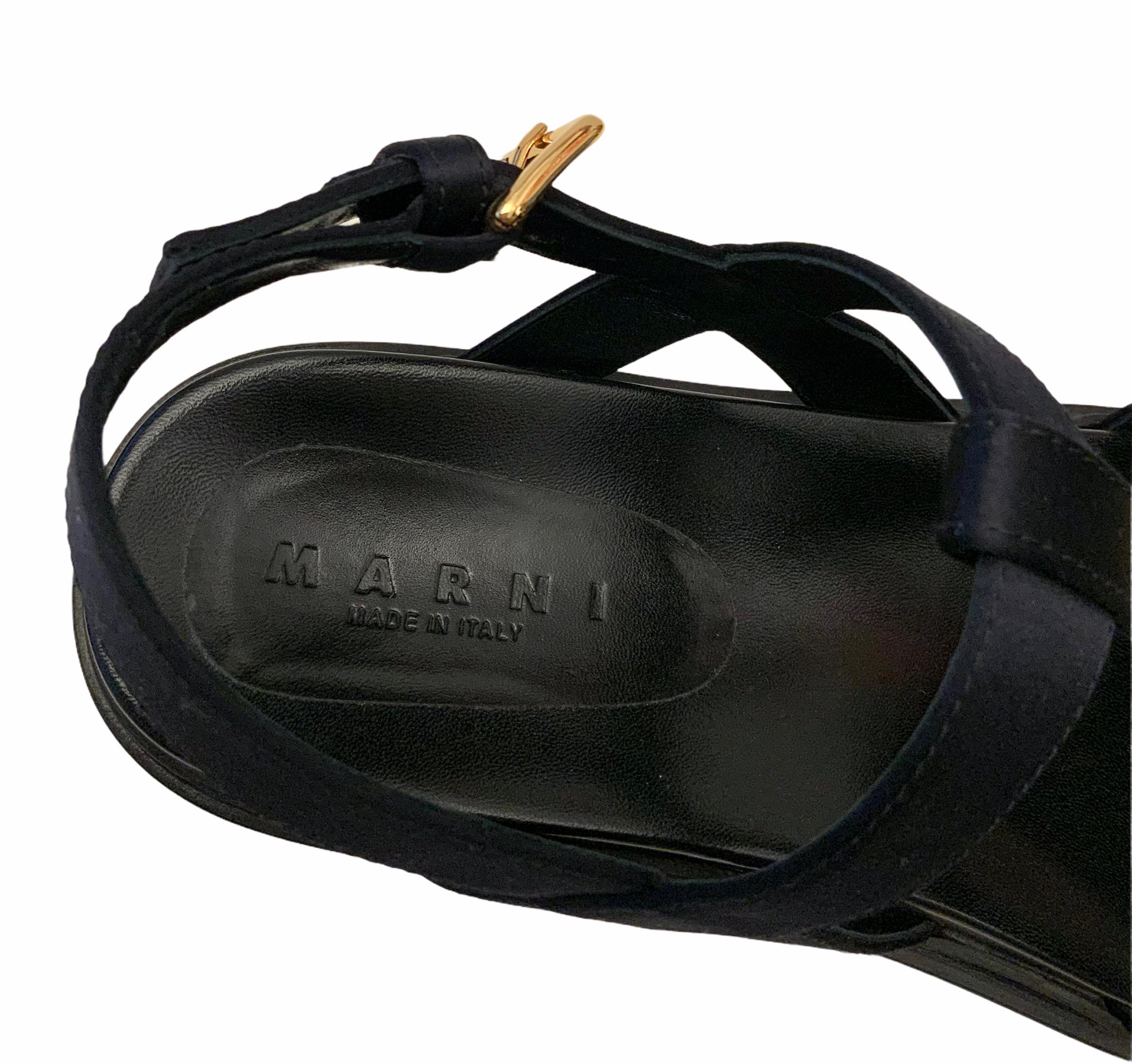 Marni Fussbett Sandalias Adornadas con Cristales 2