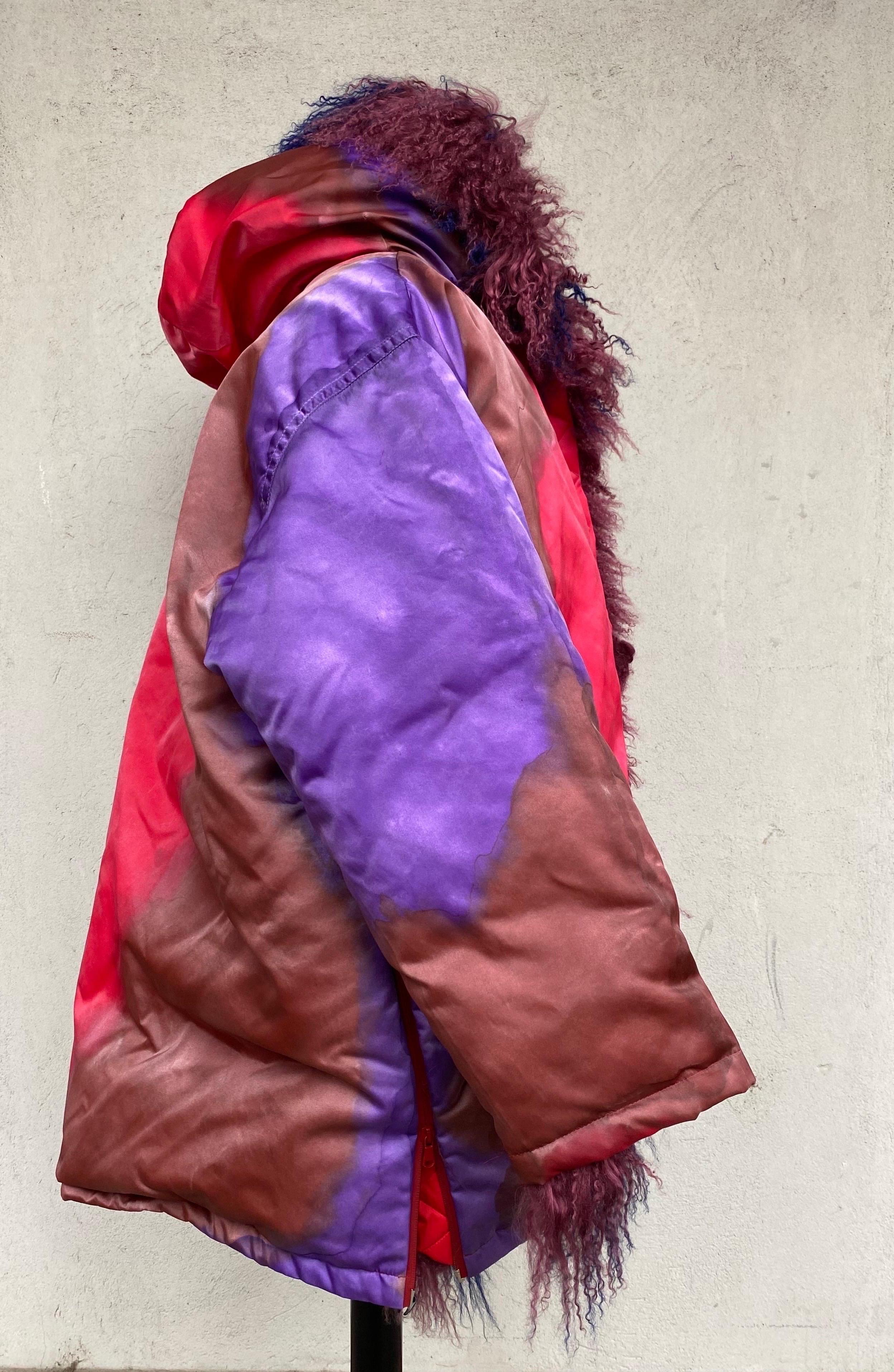 Pink Marni FW 2021 Multicolor Down Jacket
