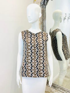 Marni Geometric Print Wool Top
