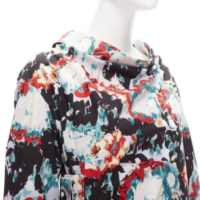 MARNI graphic splash paint print cotton oriental cut dress IT36 XS
Reference: CELG/A00298
Brand: Marni
Material: Cotton
Color: Multicolour
Pattern: Abstract
Closure: Zip
Extra Details: Hidden buttons at right side front.
Made in: