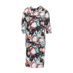 MARNI Kleid aus Baumwolle mit grafischem Sprühfarbendruck und orientalischem Druck IT36 XS