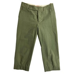 Marni Green Capri Pants, Size 40