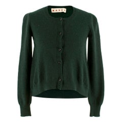 Marni Green Cashmere Cardigan SIZE 36