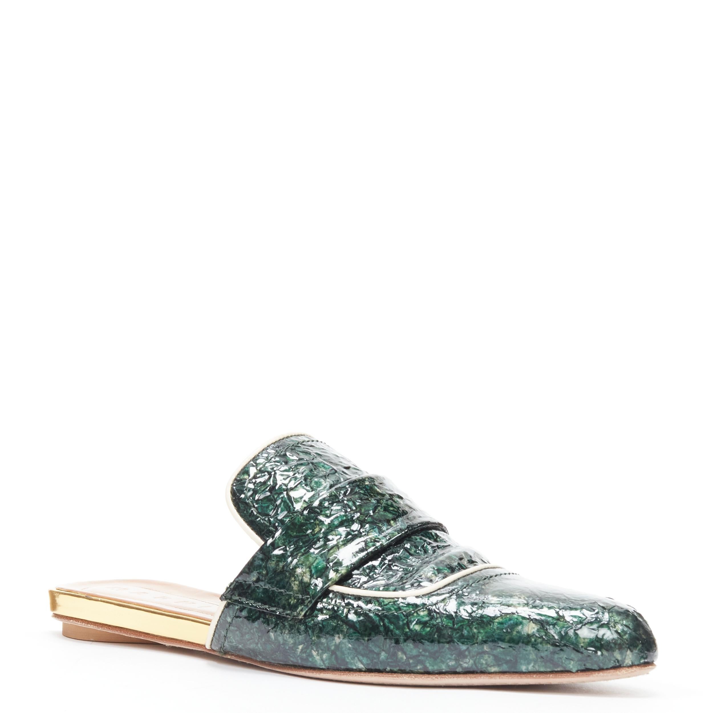 marni green loafers