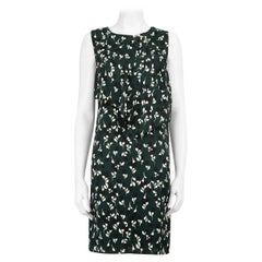 Marni - Vestito al ginocchio con stampa floreale verde Taglia XS