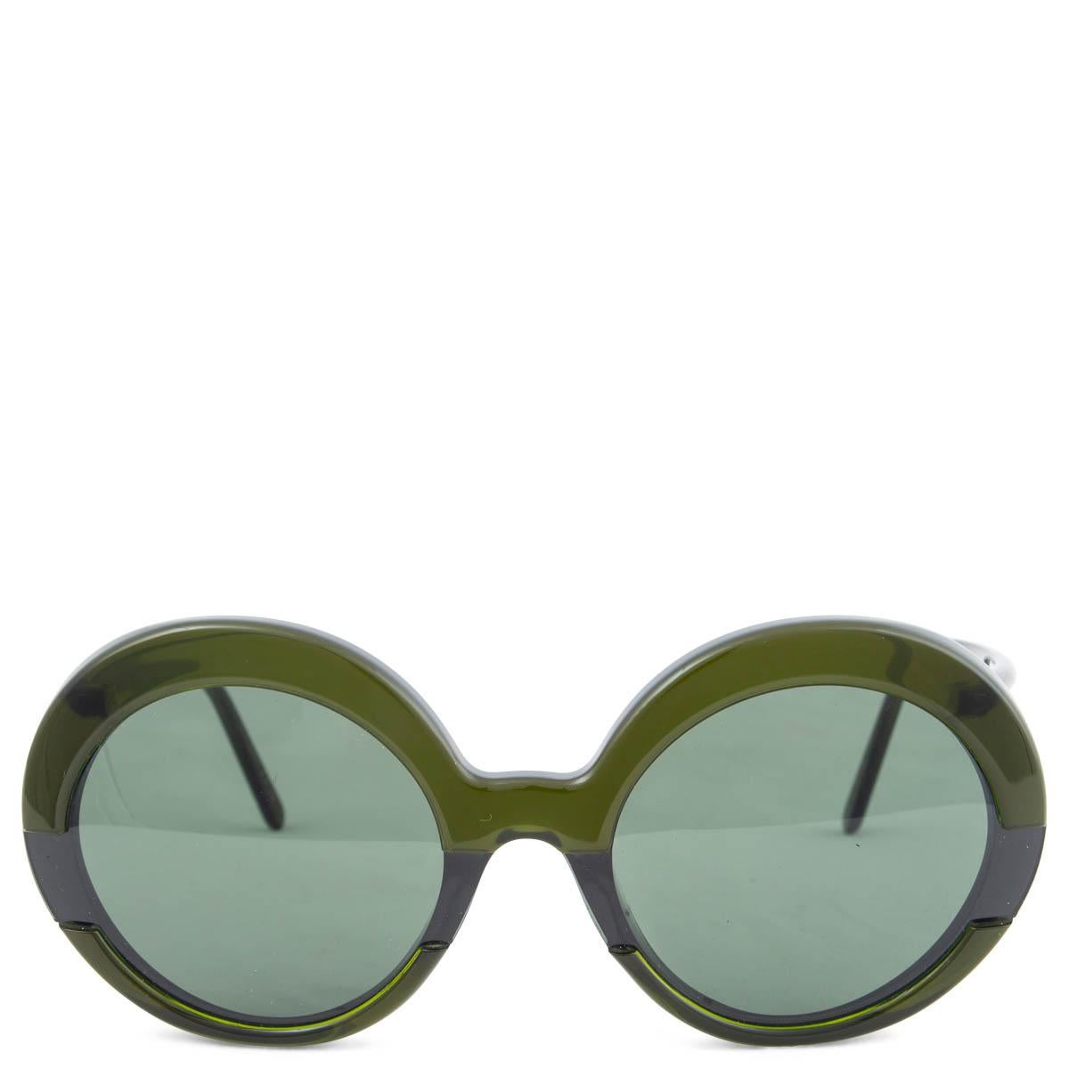 Lunettes de soleil MARNI verts HORIZON ROUND ME609S en vente