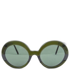 Used MARNI green HORIZON ROUND Sunglasses ME609S