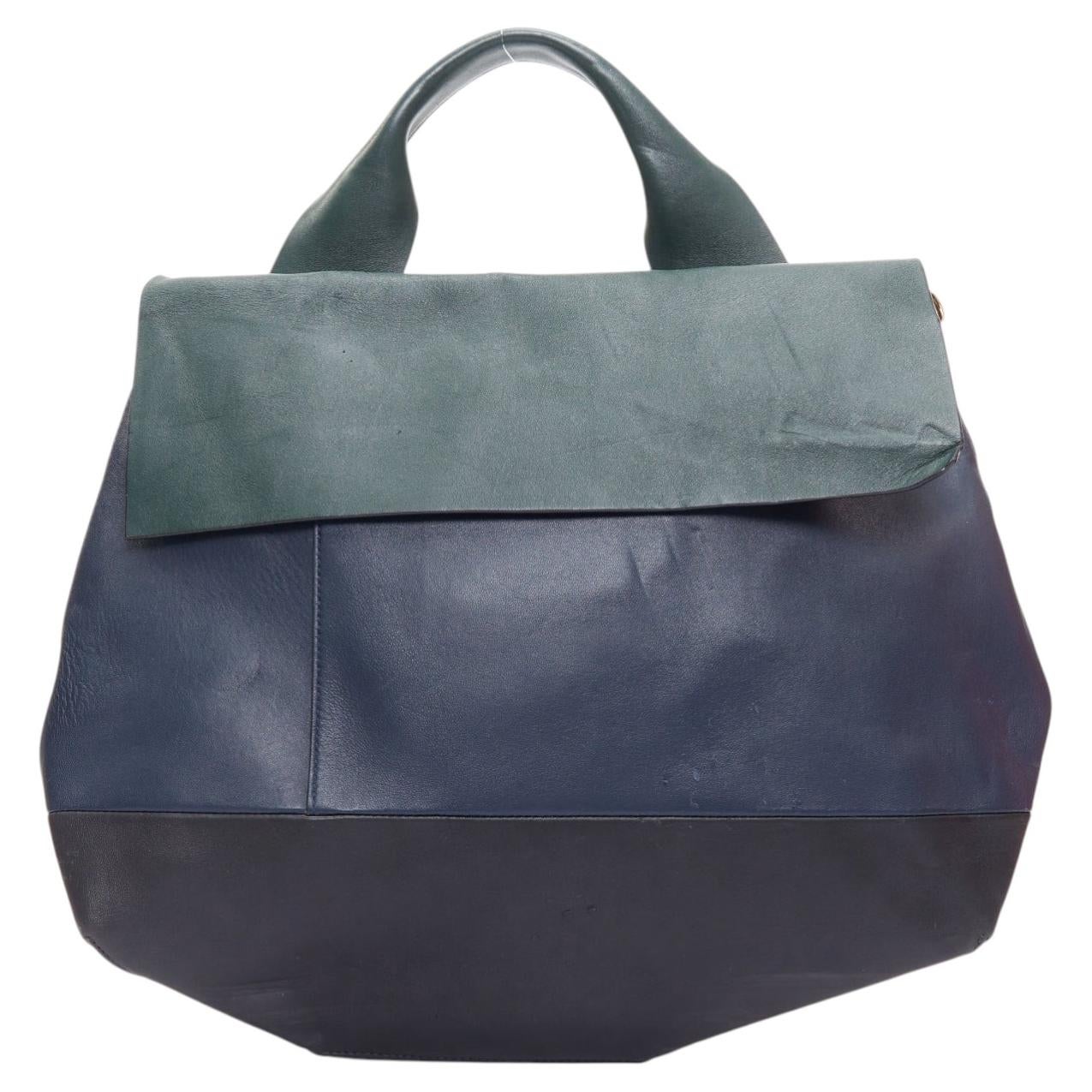 MARCO TAGLIAFERRI Teal Over Distressed Leather Oversized 'Birk