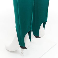 Marni pantaloni jodphur con pinces verdi IT38 XS