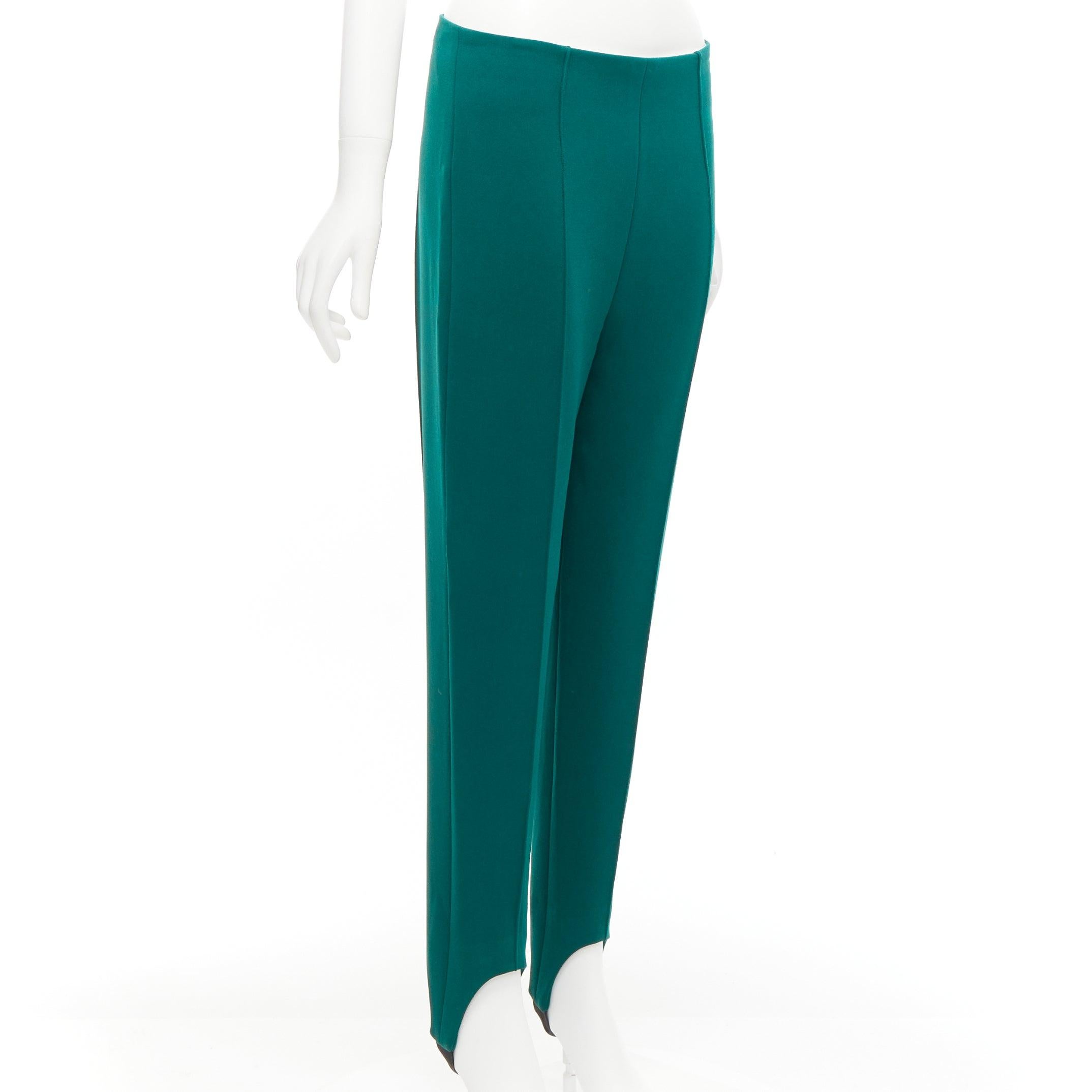 MARNI green pleat front stirrup jodphur pants IT38 XS
Reference: CELG/A00255
Brand: Marni
Material: Triacetate, Blend
Color: Green
Pattern: Solid
Closure: Zip
Extra Details: Side zip.
Made in: Italy

CONDITION:
Condition: Very good, this item was