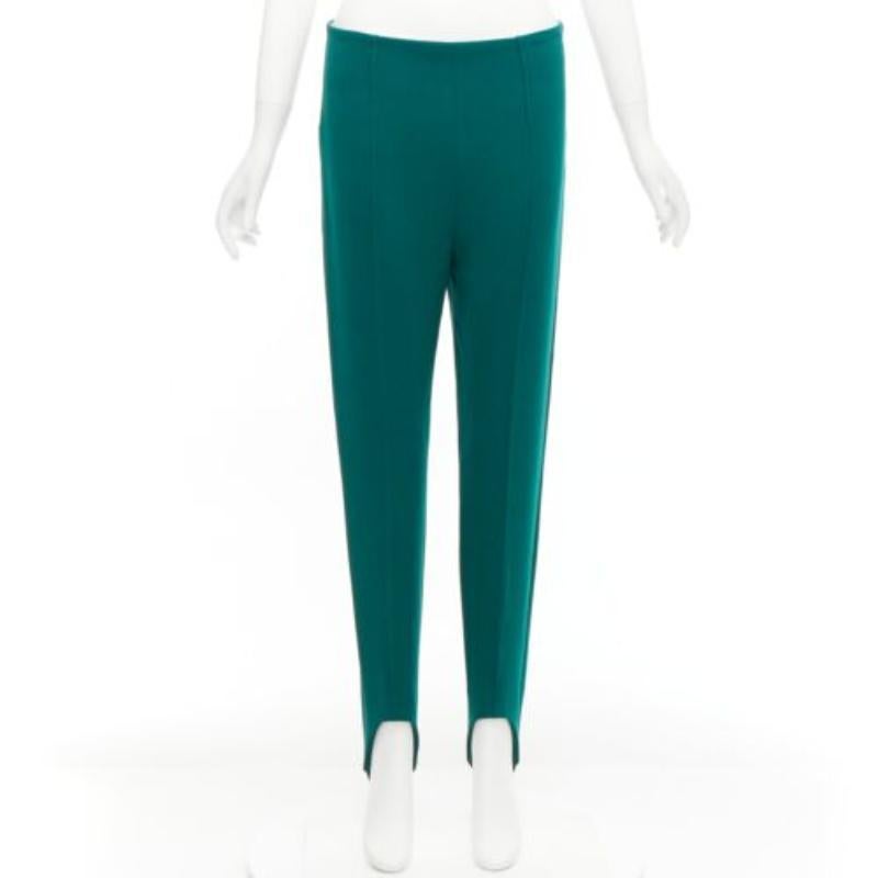 MARNI Pantalon jodphur vert à plis avant étriers IT38 XS en vente 4