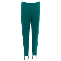 Marni pantaloni jodphur con pinces verdi IT38 XS