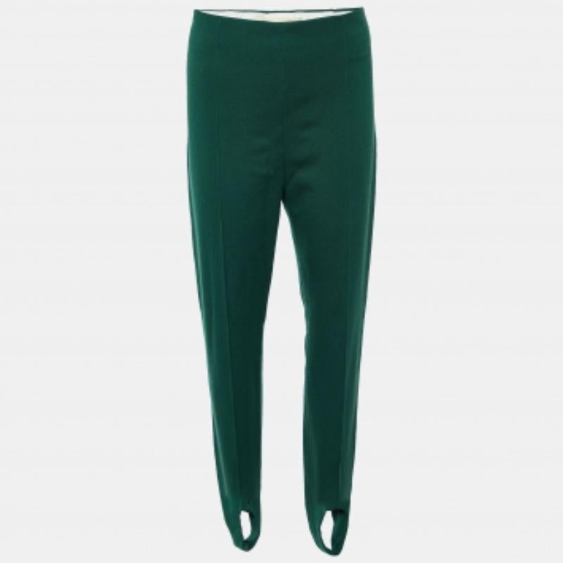 Nero Pantaloni a pinocchietto in misto lana verde di Marni M. I. in vendita