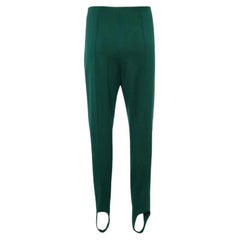Pantaloni a pinocchietto in misto lana verde di Marni M. I.