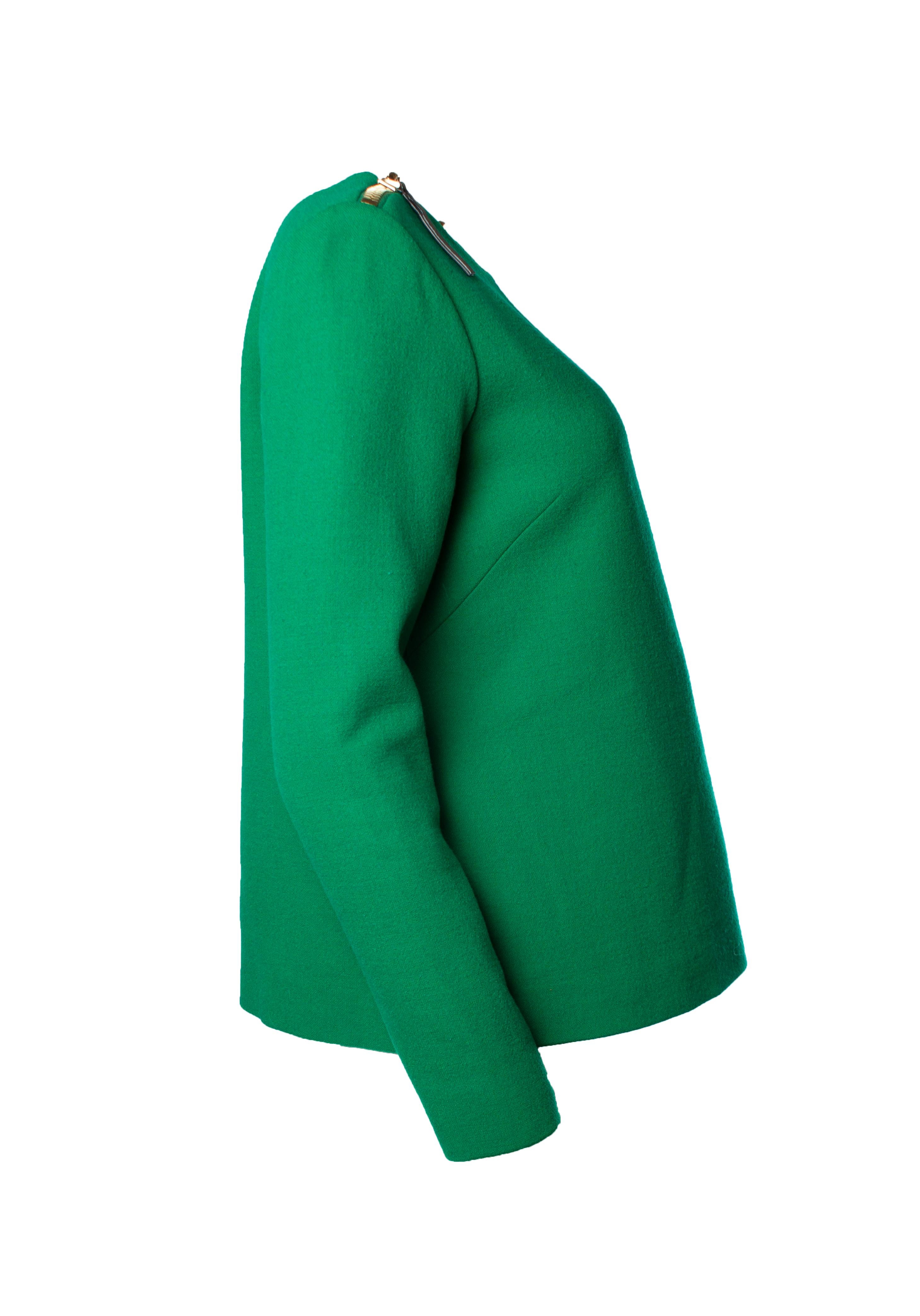 Marni, top in lana verde con zip In condizioni buone in vendita a AMSTERDAM, NL