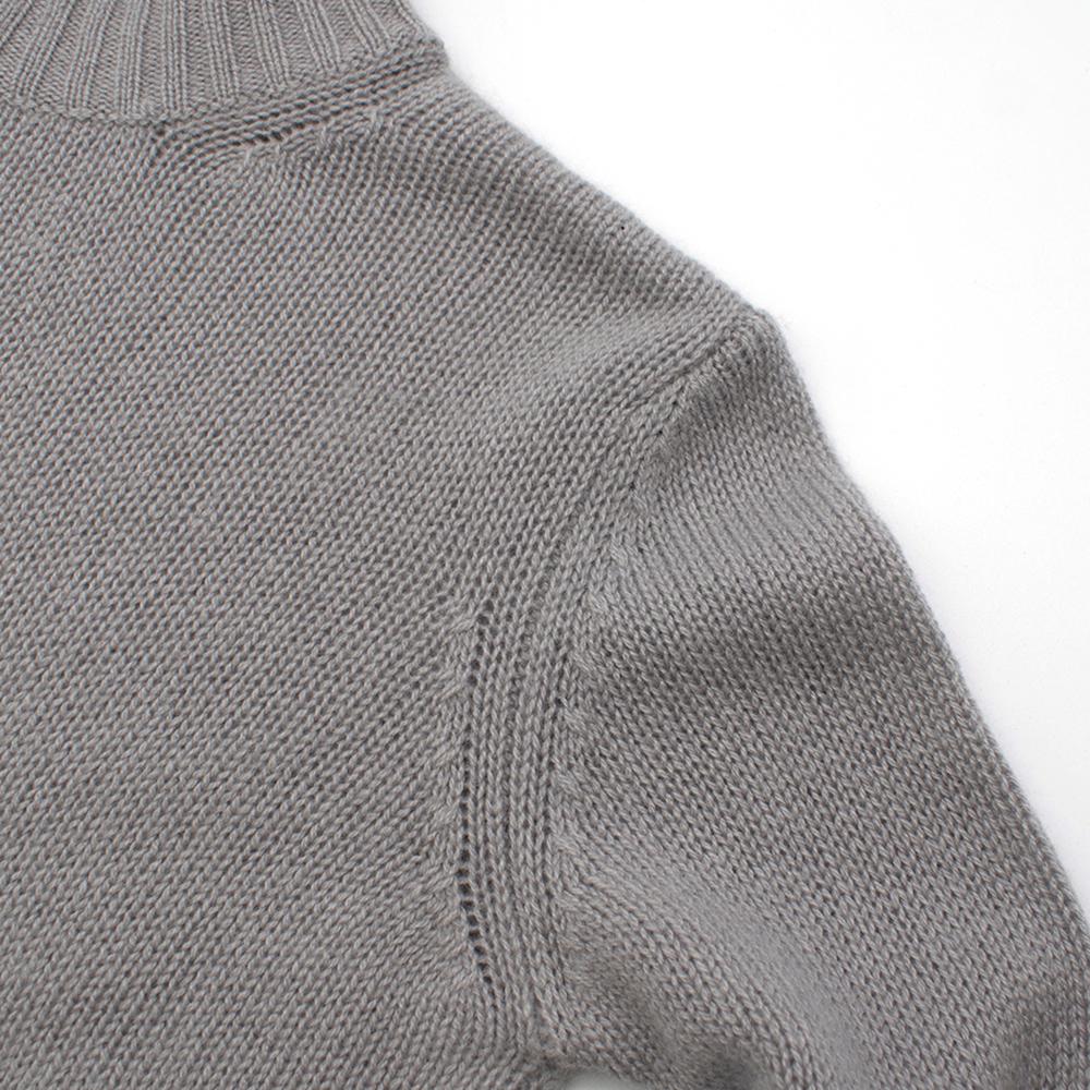 Marni Grey & Black Cashmere Roll Neck Jumper - Size US 0-2 5