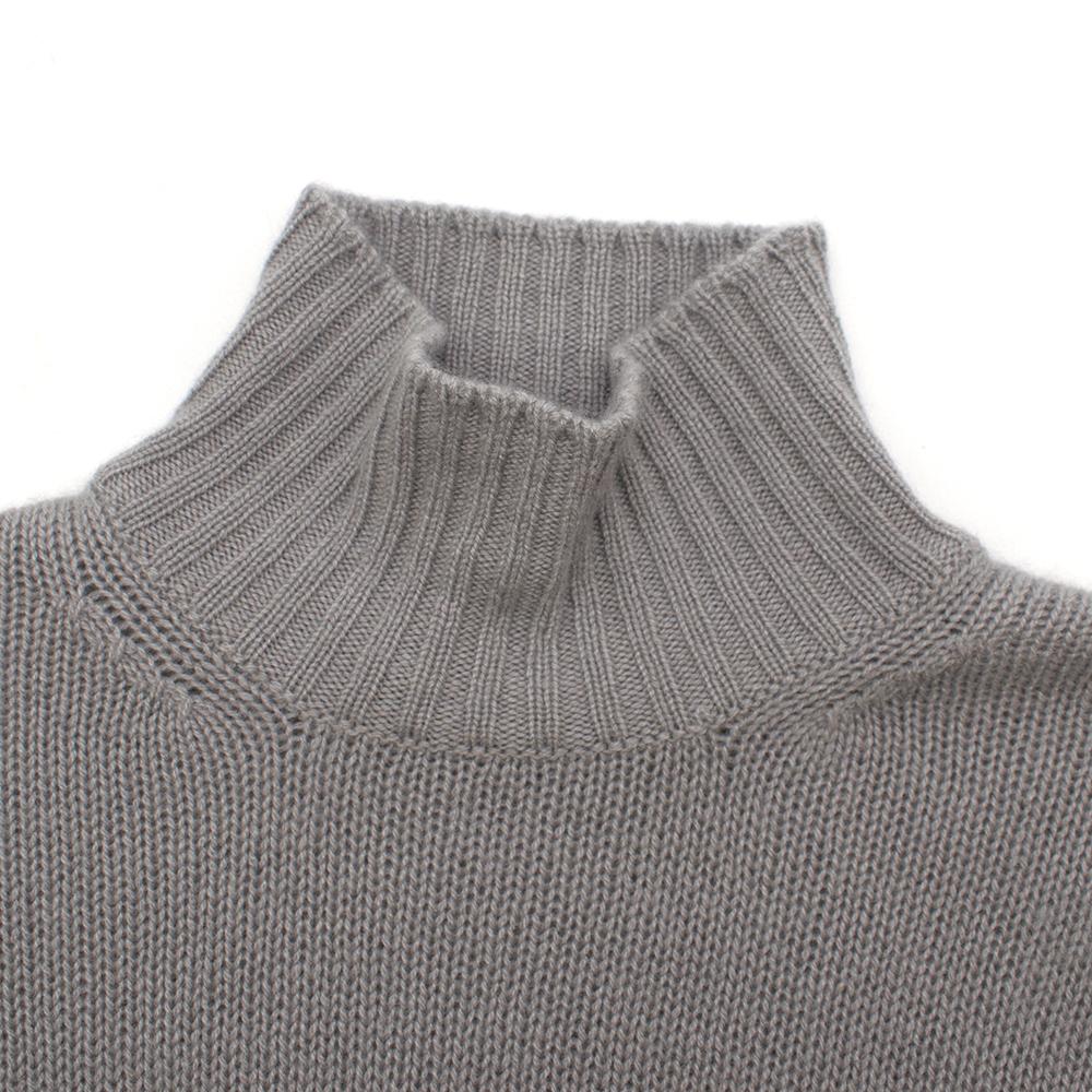 Marni Grey & Black Cashmere Roll Neck Jumper - Size US 0-2 In New Condition In London, GB