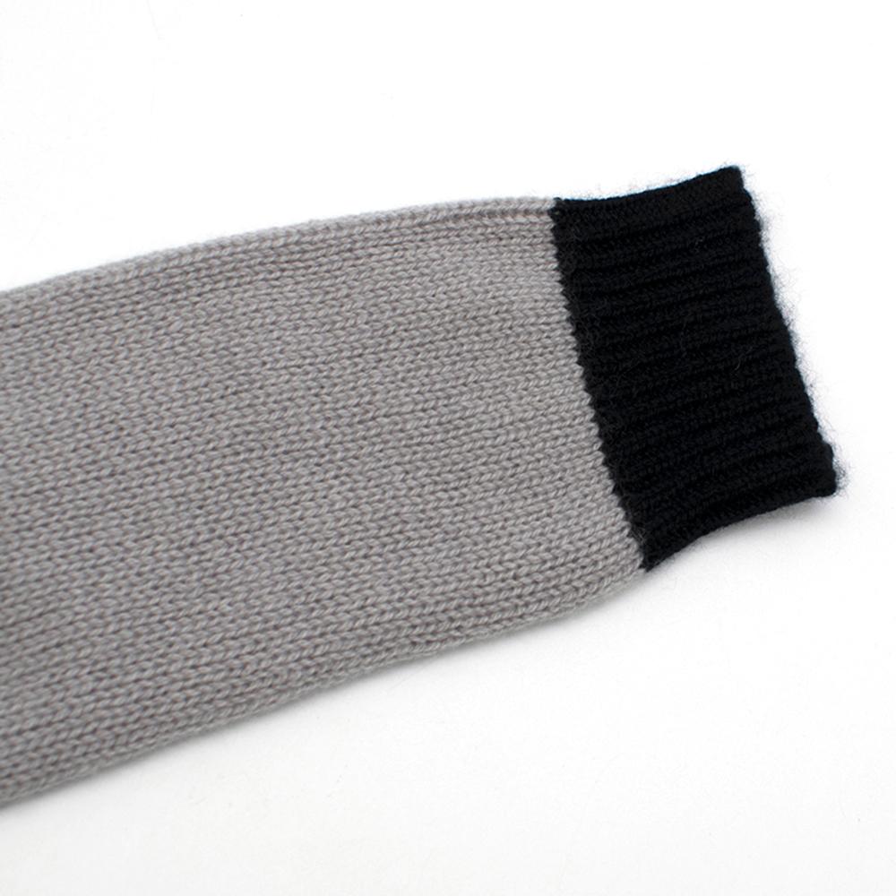 Marni Grey & Black Cashmere Roll Neck Jumper - Size US 0-2 4